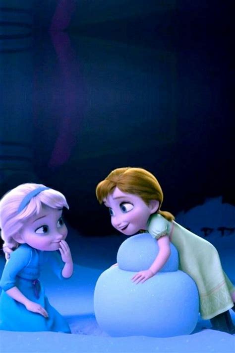 elsa and little anna|elsa and anna as kids.